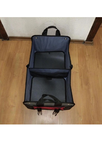 Автомобільний компактний складний органайзер в багажник екошкіра 57х35х24 см (475068-Prob) Червоний з сірим і чорним Unbranded (261324345)