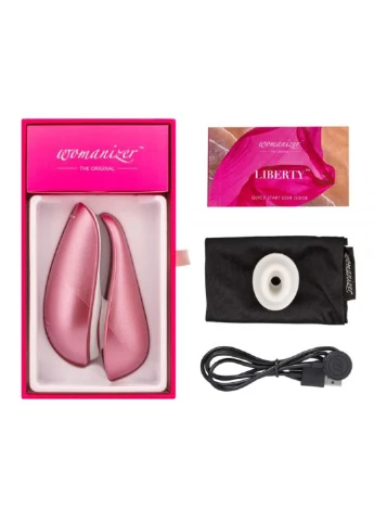 Безконтактний стимулятор клітора Liberty Pink Rose Womanizer (257897621)