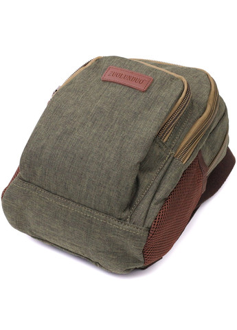 Практичный рюкзак из полиэстера с большим количеством карманов 22145 Оливковый Vintage (267925340)