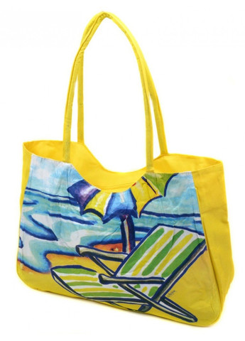 Жіноча жовта пляжна сумка / 1328 yellow Podium (261771730)