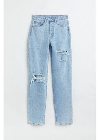 Жіночі протерті джинси (10043) 36 Блакитні H&M - (258744222)