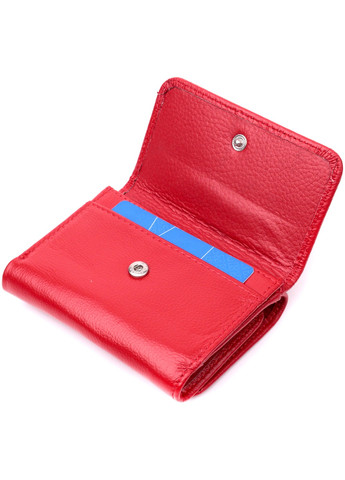 Горизонтальный кошелек для женщин из натуральной кожи 19478 Красный st leather (278001059)