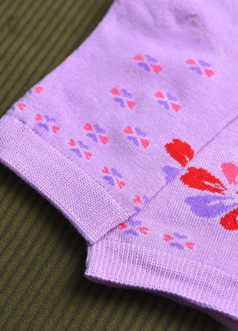Носки для девочки сиреневого цвета с рисунком Let's Shop (269387556)