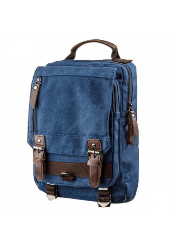 Мужская текстильная синяя сумка-рюкзак 20139 Vintage (262522779)