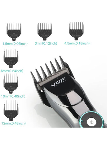Машинка для стрижки волосся та бороди бездротова VGR v-256 (260339903)