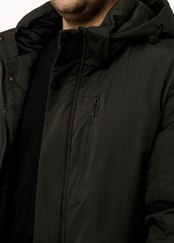 Оливковая (хаки) демисезонная мужская короткая куртка цвет хаки цб-00220369 K.F.G.L.