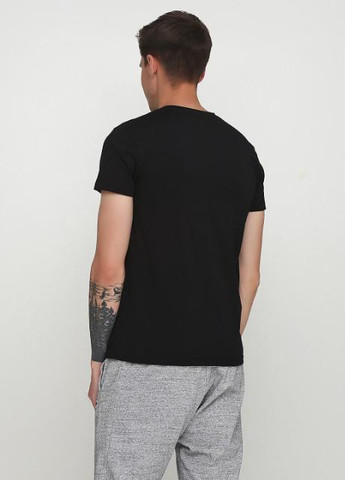 Черная футболка чоловіча new 5xl чорний 202 Cornette