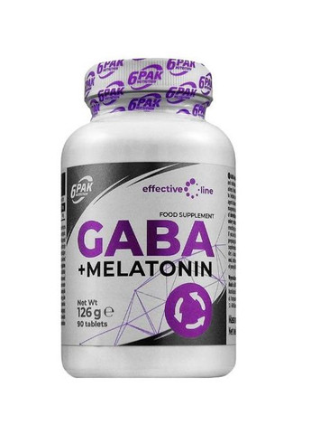Gaba+Melatonin 90 Tabs 6PAK Nutrition (260786063)