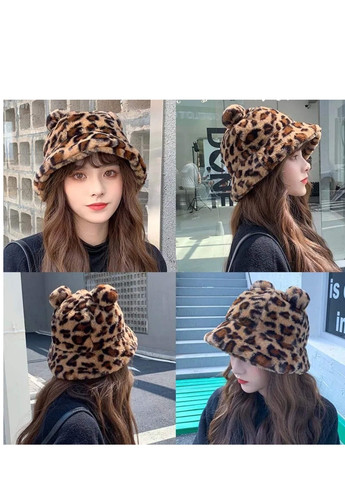 Женская Леопардовая с ушками и кулиской WUKE One size Brand шапка-панама (259501055)