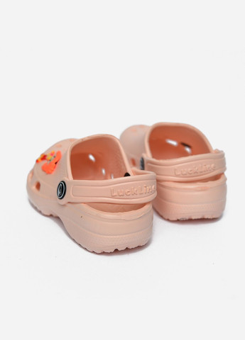 Кроксы детские для девочки персикового цвета Let's Shop (266822726)