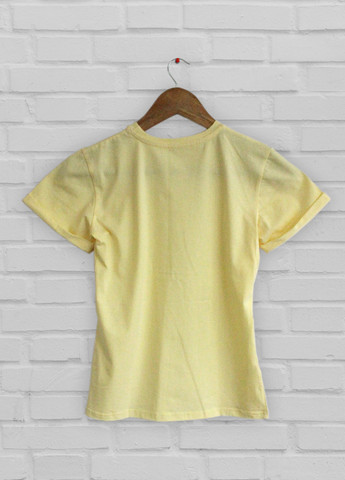 Желтая летняя женская футболка 19ж441-24 желтая с коротким рукавом Malta