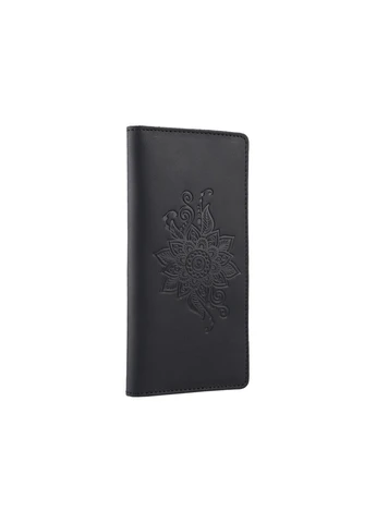 Шкіряне портмоне Mehendi Classic WP-02-S19-4205-T006 Чорний Hi Art (268371148)