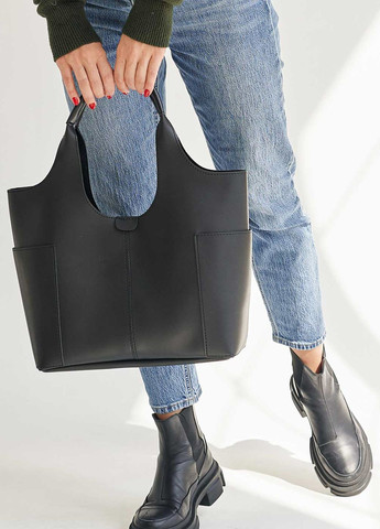 Жіноча сумка з косметичкою колір чорний ЦБ-00234510 WeLassie (268463822)