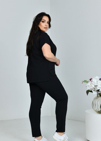 Жіночий прогулянковий костюм двійка колір чорний 432232 New Trend (258685501)