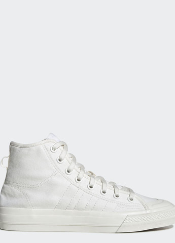 Белые всесезонные кеды nizza rf hi adidas