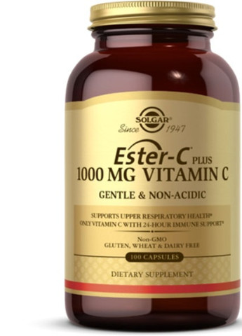 Ester-C Plus Vitamin C 1000 mg 100 Caps Solgar (256720412)