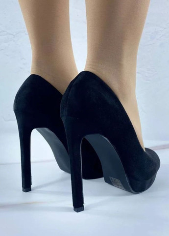 No Brand Стильные женские туфли черный з искусственная замша, — всесезон (276905856)