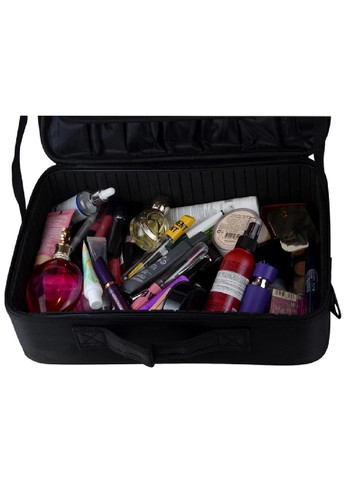 Органайзер бокс бьюти кейс косметичка чемоданчик сумка для хранения косметики и аксессуаров 43х31х15 см (475109-Prob) Черный Unbranded (262083032)