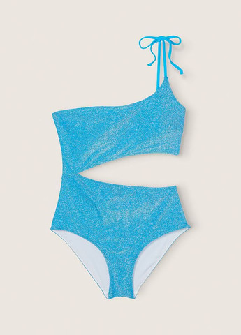 Голубой летний сплошной купальник с вырезом на одно плечо Victoria's Secret