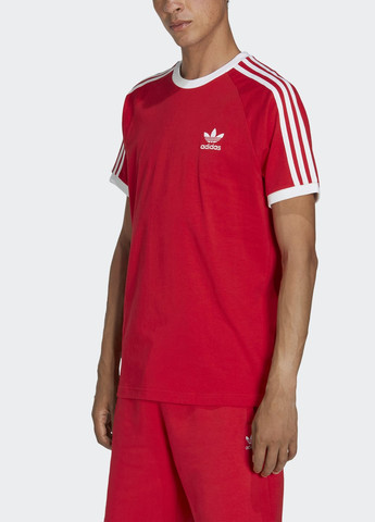 Червона футболка adicolor classics 3-stripes adidas