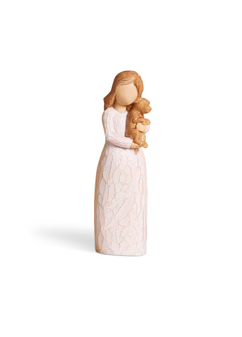 Статуэтка декоративная Девочка с щенком, 4х15,5 см MVM (257235500)