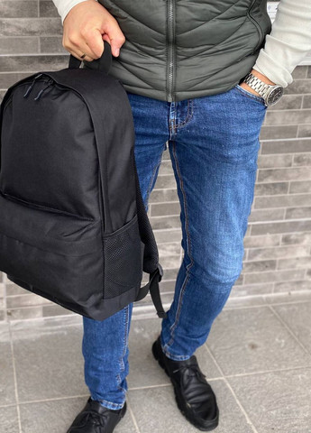Чорний рюкзак портфель універсальний чоловічий жіночий міський Town Style No Brand (258330397)