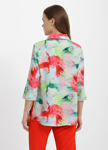 Комбинированная блузка женская 1097-1 DANNA
