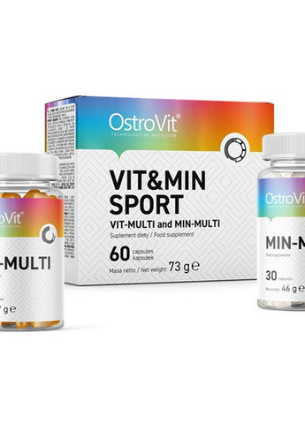 Vit&Min Sport 2 х 60 Caps Ostrovit (258499125)