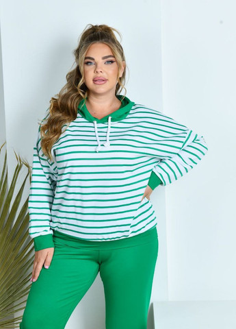 Женский спортивный костюм двойка цвет зеленый р.54 440949 New Trend (263133583)