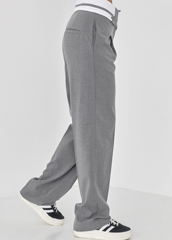 Жіночі штани-палаццо зі стрілками - сірий Lurex (262810535)