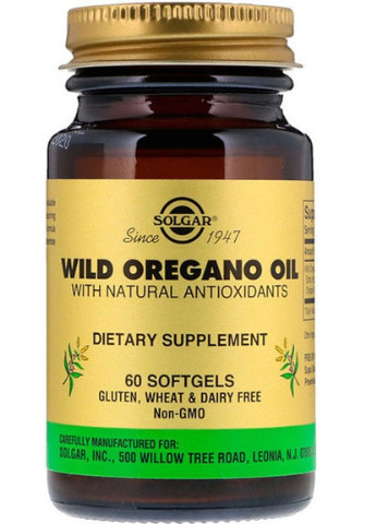 Wild Oregano Oil 60 Caps Solgar (256719159)