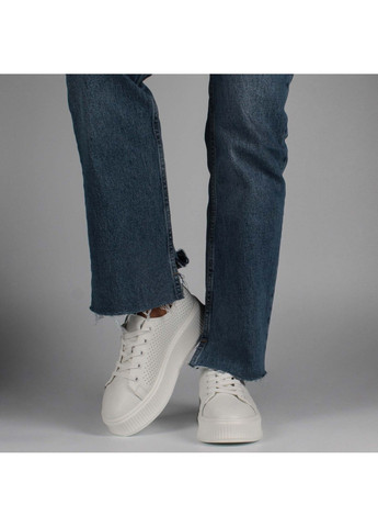 Белые демисезонные женские кроссовки 198983 Renzoni