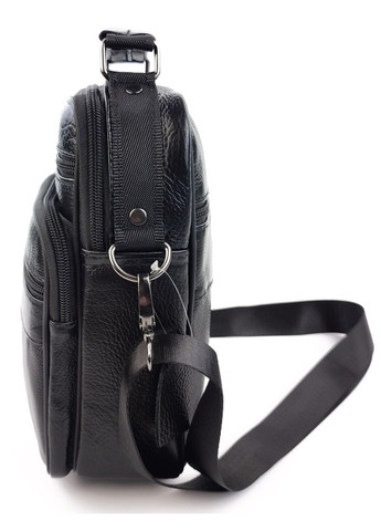 Кожаная сумка-мессенджер мужская с ручкой AN-902 18x23x7-9 Черный JZ (259578249)