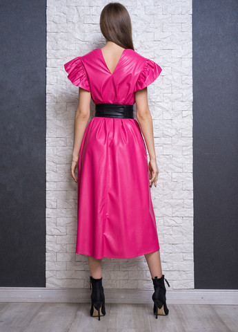 Рожева кежуал сукня а-силует di classe однотонна