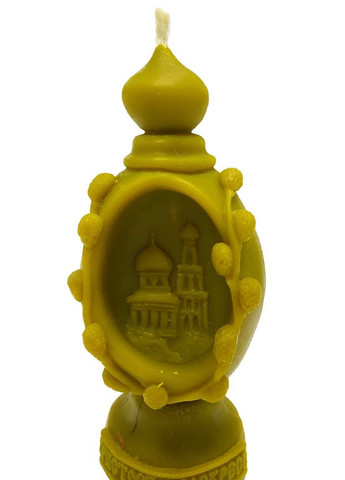 Свеча пасхальная с храмом "ХВ" пчелиный воск (арт.4056) No Brand (257882881)