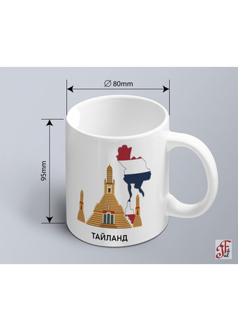 Чашка з графічним принтом пам'ятного місця Тайланд (02010112011) ЗаСвіт (261333092)
