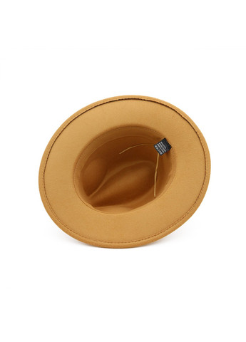 Шляпа унисекс Федора с устойчивыми полями бежевая (кэмэл) No Brand (277161492)