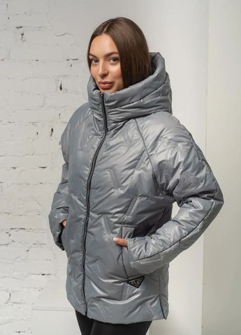 М'ятна демісезонна осіння жіноча куртка великого розміру SK