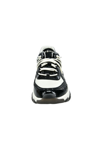 Черно-белые демисезонные женские кроссовки yuki черно-белый Bugatti