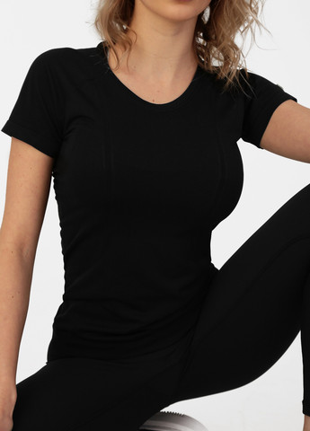 Черная футболка женская Avecs