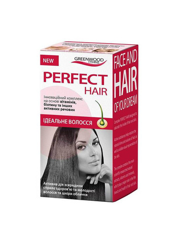 Витаминно-минеральный комплекс Идеальные волосы №30 от выпадения волос, для укрепления ногтей и красоты волос Greenwood (257469995)