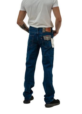 Синие демисезонные прямые джинсы мужские 506 Levi's