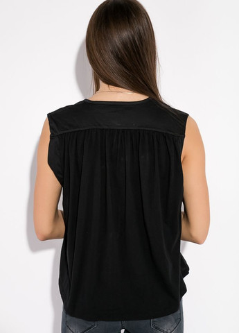 Черная летняя блуза женская в стиле casual (черный) Time of Style