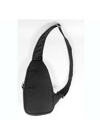 Повседневная городская мужская сумка слинг черная органайзер нагрудная из прочной водонепроницаемой ткани No Brand (258591291)