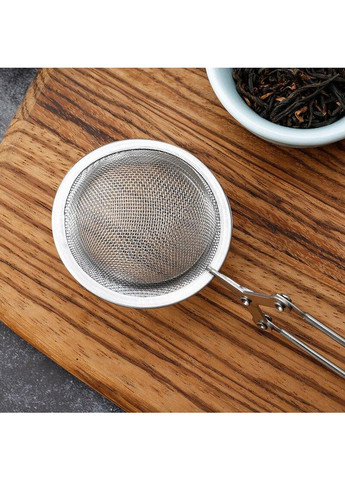 Ситечко щипці для заварювання чаю та кави з нержавіючої сталі (діаметр сита 4.5 см) Kitchen Master (267493653)