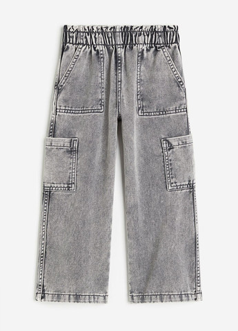 Серые повседневный демисезонные карго брюки H&M