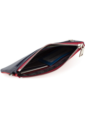Тонкий шкіряний жіночий гаманець із зап'ястним ремінцем на блискавці 20,5х10, 5 MC88806 - 2(15423) різнобарвний Marco Coverna (259752508)