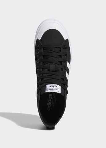 Черные всесезонные высокие кроссовки nizza platform adidas