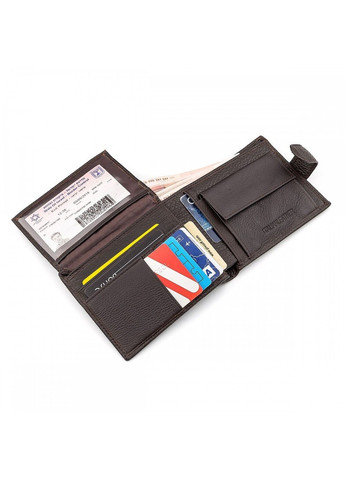 Чоловічий шкіряний гаманець ST Leather 18328 (ST137) Чорний ST Leather Accessories (262523301)