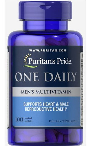 Puritan's Pride One Daily Men's Multivitamin 100 Caplets Puritans Pride (257252616)